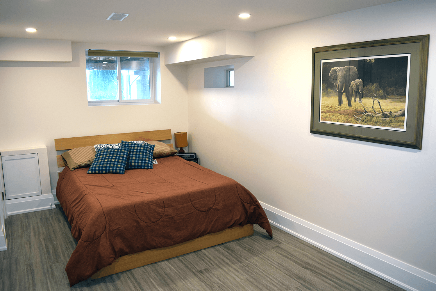 Toronto basement renovation, bedroom