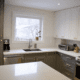 Toronto kitchen renovation, white countertops