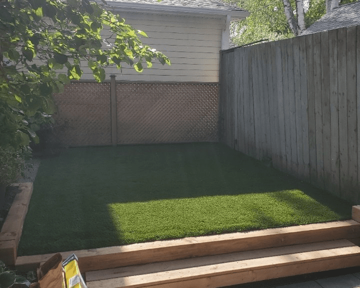 backyard landscaping renovation