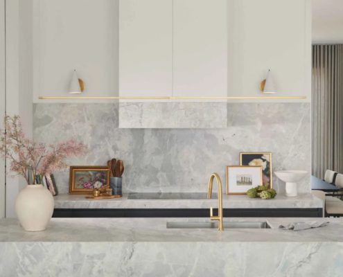 Oakville Home Renovation near Toronto with Elegant White Kitchen